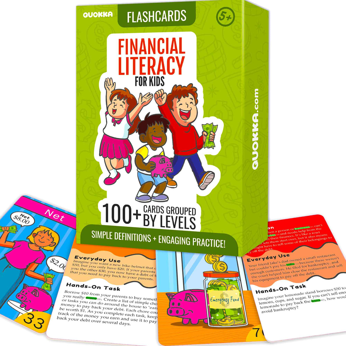 Financial Literacy Flash Cards for Kids