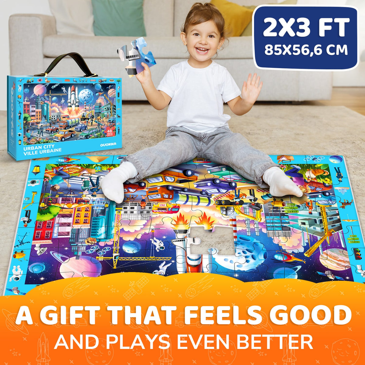 2x3 FT Giant Search and Find Educational Jigsaw