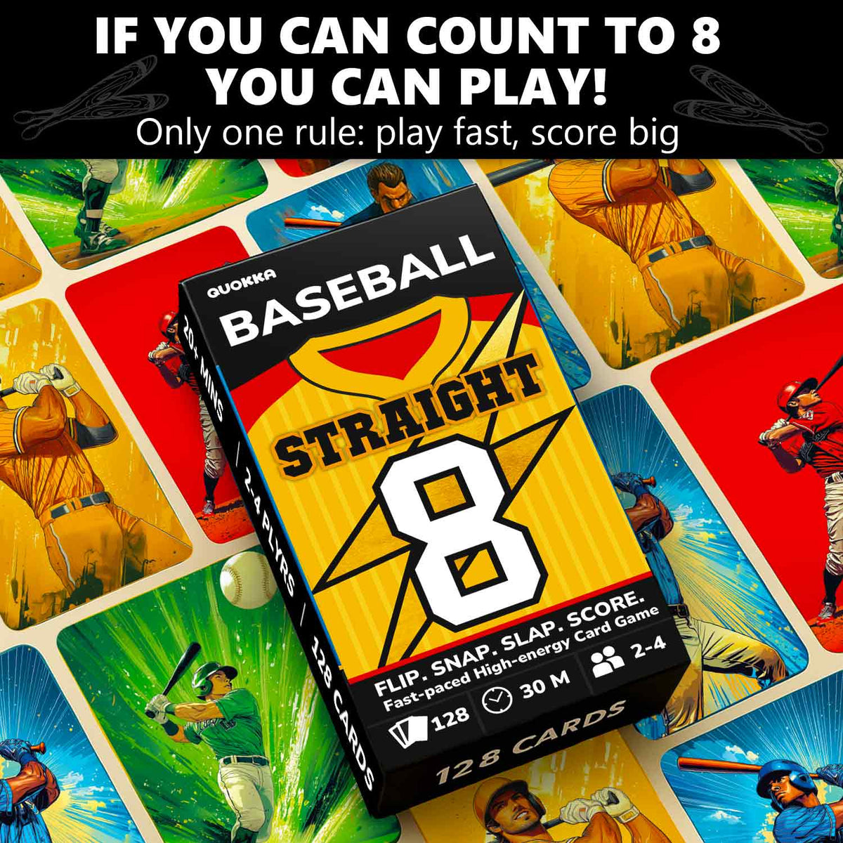 Fast-Paced Baseball Card Game for Kids & Adults