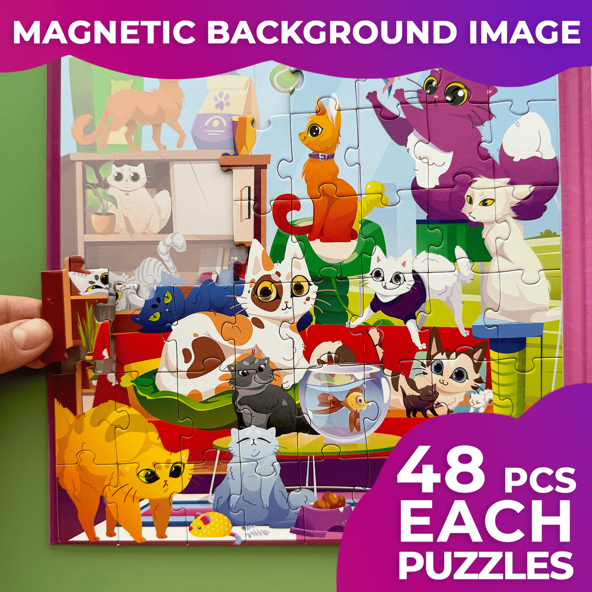 Magnetic Book Cats & Dogs