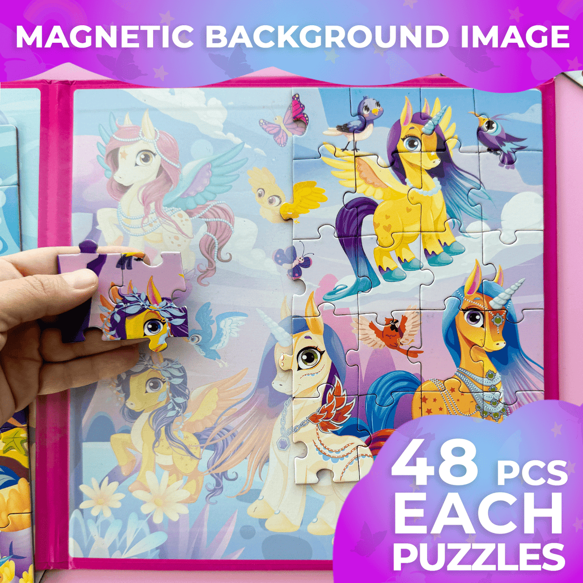Magnetic Puzzles Mermaids & Unicorns