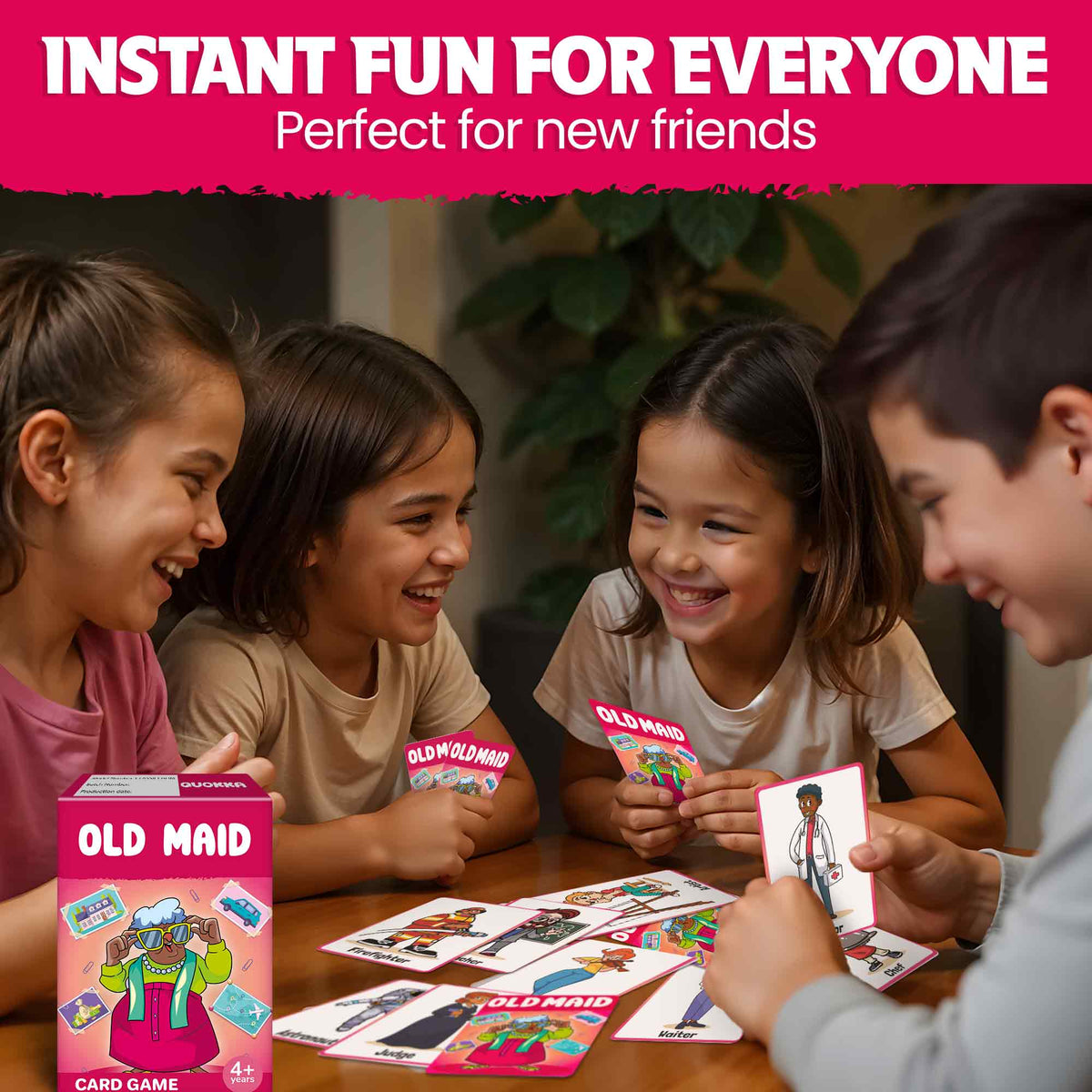 Old Maid Card Game for Kids Ages 4–8 - Educational & Engaging Fun Game