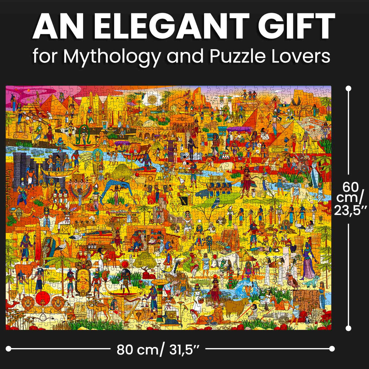 Bundle Set 6x1000 Piece Puzzle for Adults with Secret Tasks