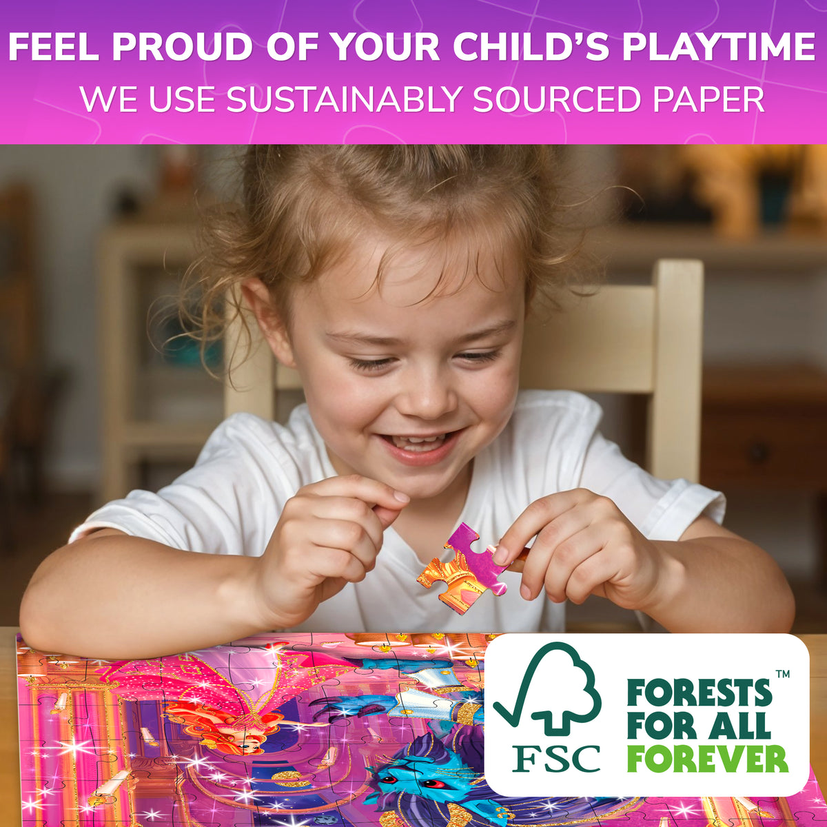 FSC Certified Educational Learning Game for Boys and Girls