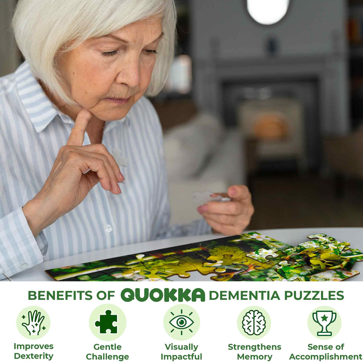 63 Dementia Puzzles for Elderly | Birds and Cats