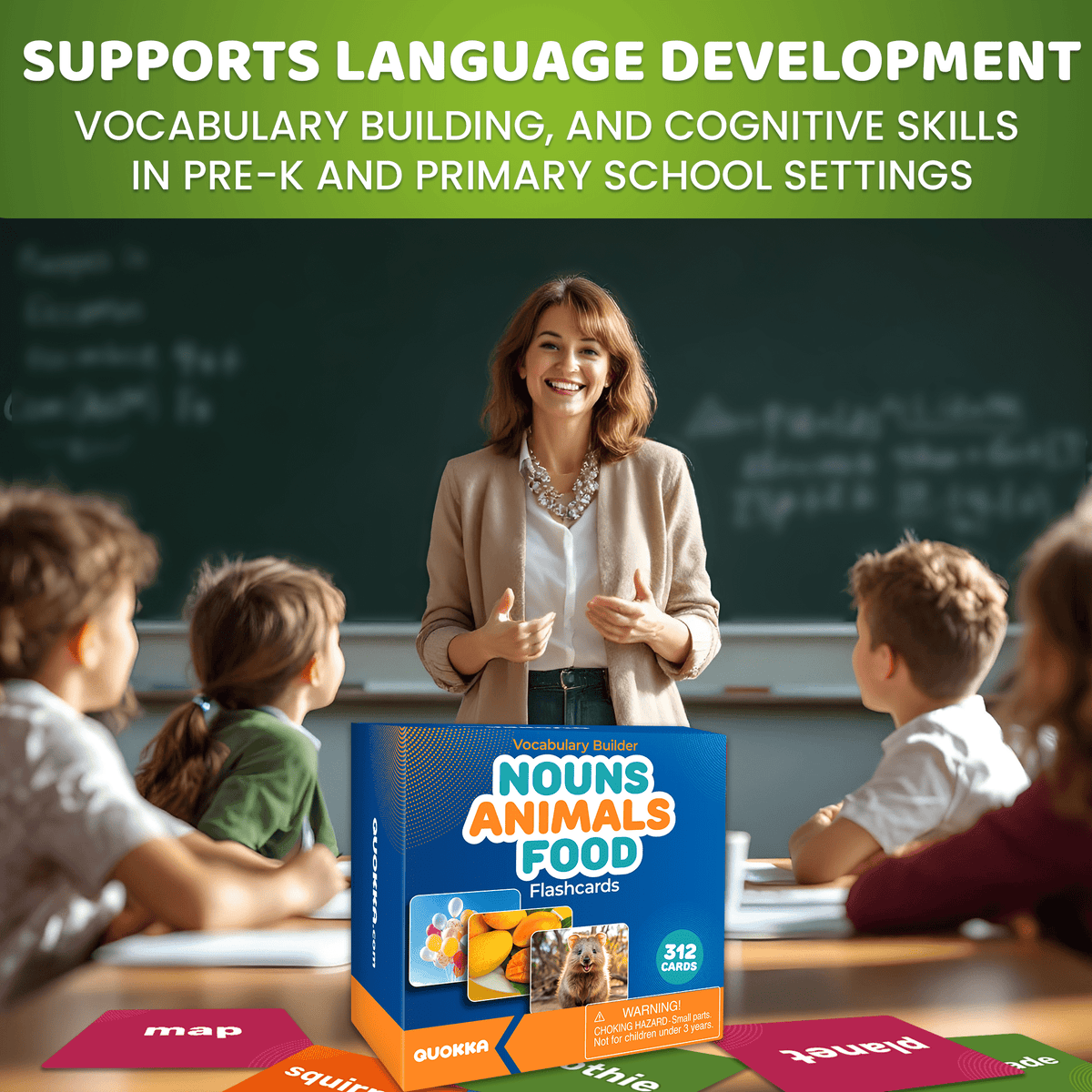 312 Flash Cards Set for Speech Therapy & Vocabulary Building Activities