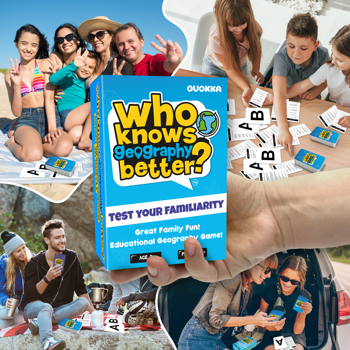 Trivia Game Who Knows Geography Better? for Kids & Family