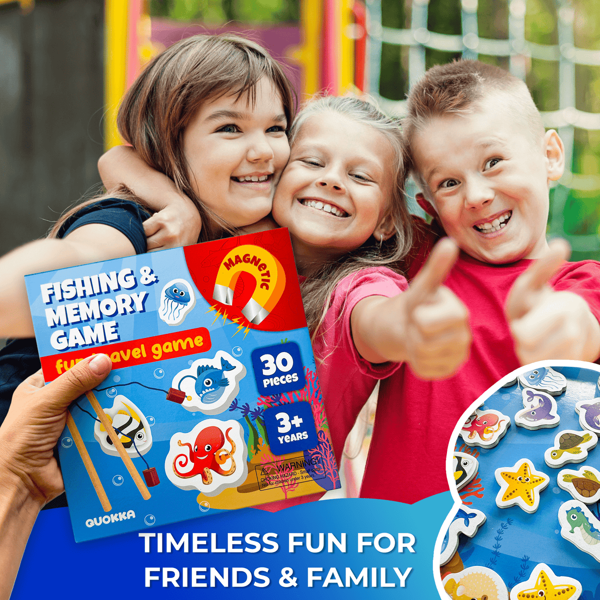 QUOKKA Fishing & Memory Game for Kids