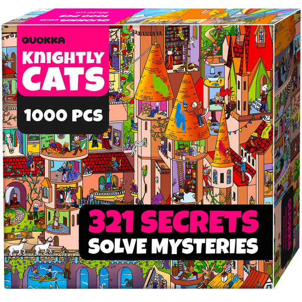 1000 Pcs Jigsaw Puzzle for Adults | Knightly Cats