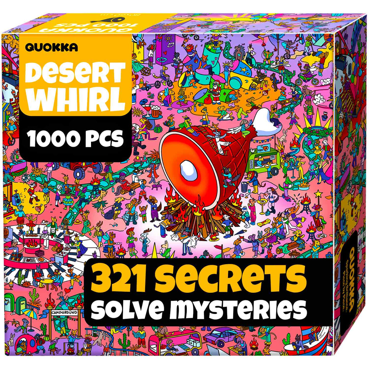 1000 Pcs Puzzle for Adults with Hidden Tasks | Desert Whirl