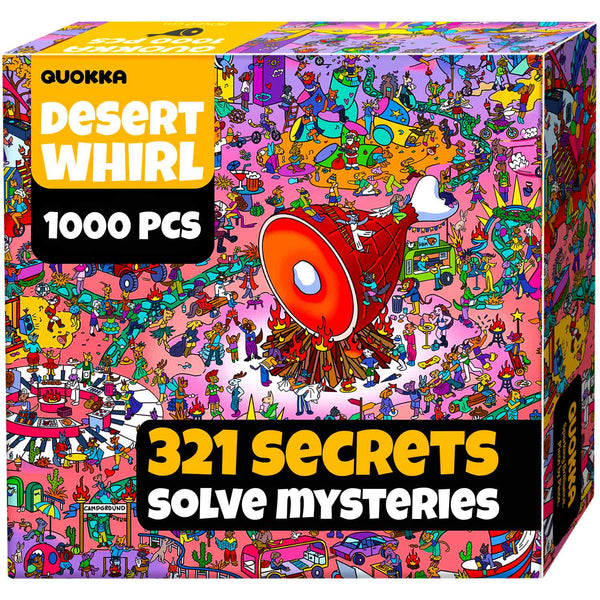 1000 Pcs Puzzle for Adults with Hidden Tasks | Desert Whirl