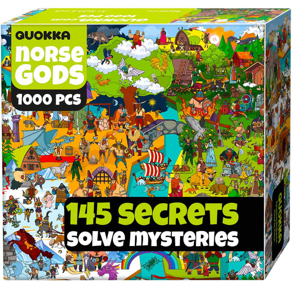 1000 Piece Puzzle for Adults With Hidden Tasks | Norse Gods