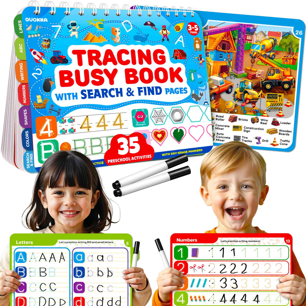 Busy Book for Toddlers - Adventure Search & Find Activity