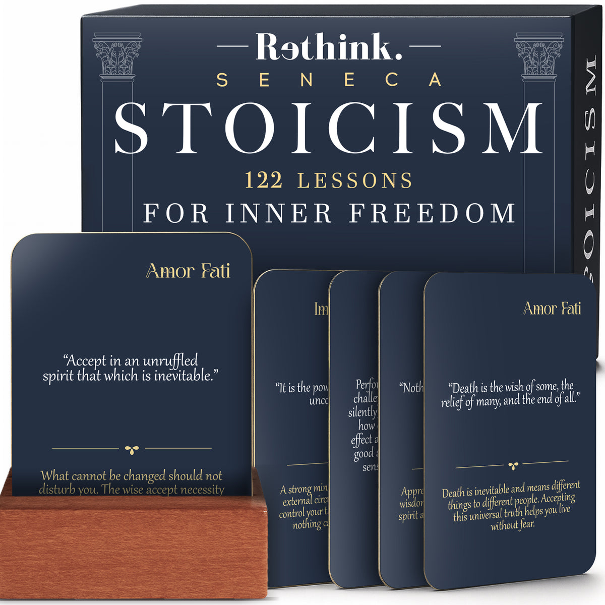 Stoicism Cards Seneca  - 122 Daily Quotes & Exercises