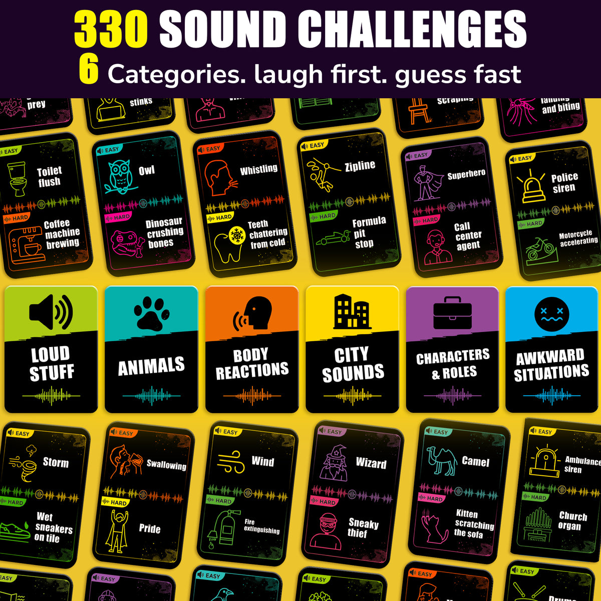 What's The Sound? Party Guessing Game – 330 Challenges