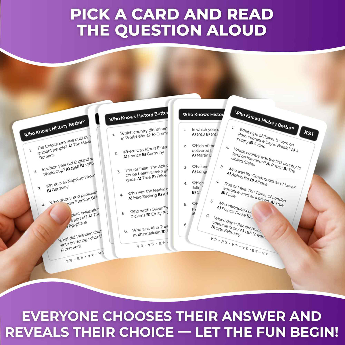 Trivia Game Who Knows History Better? for Kids & Family