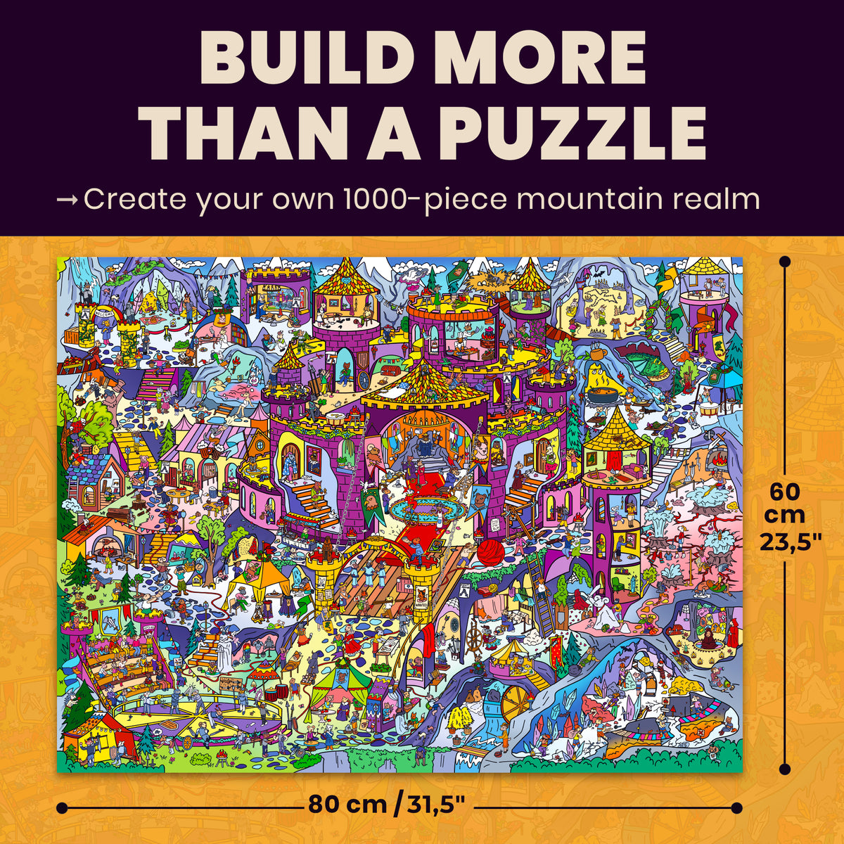 1000 Pcs Puzzle for Adults with Hidden Tasks | Rocktail Kingdom