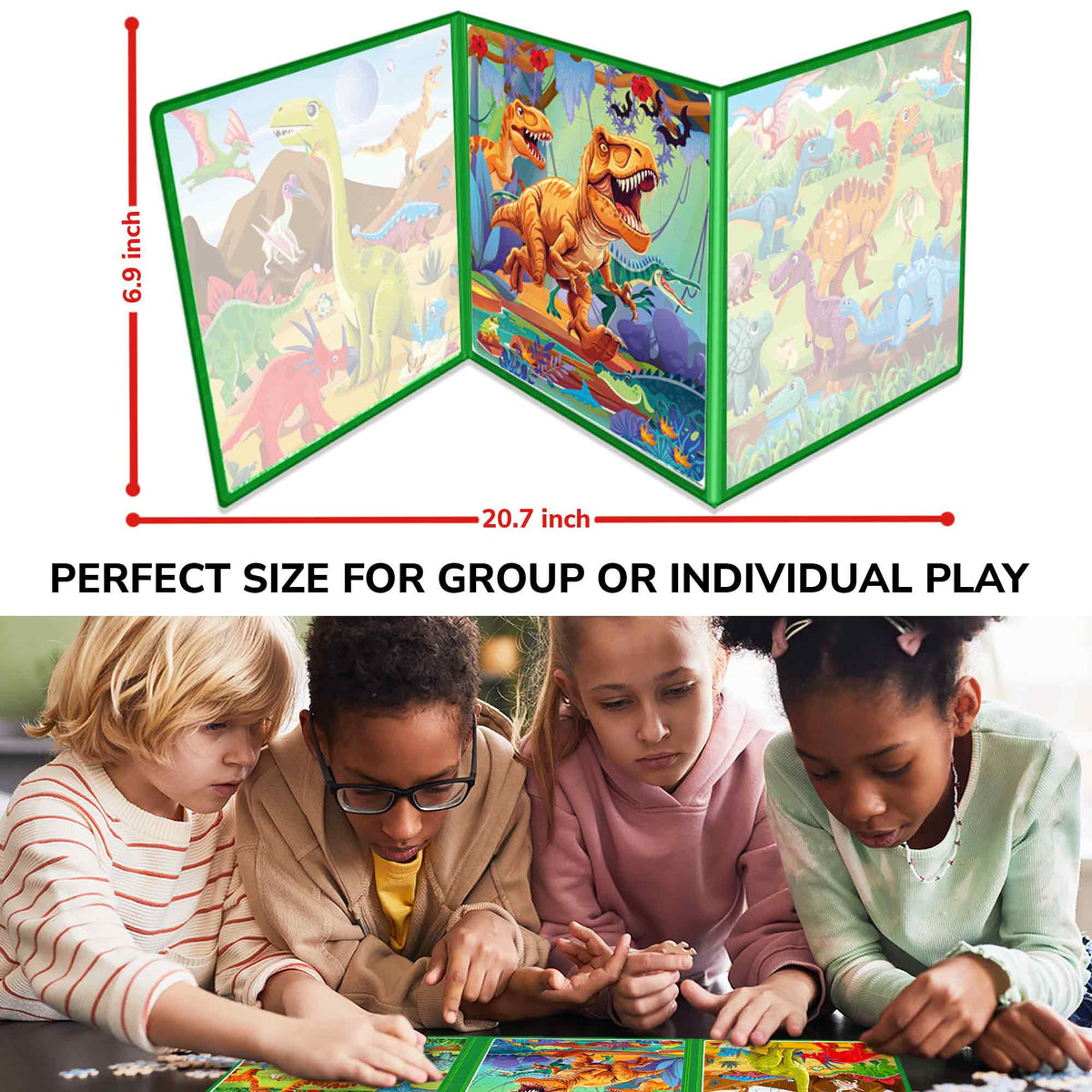  Dino Game with Extra-Long Play Book