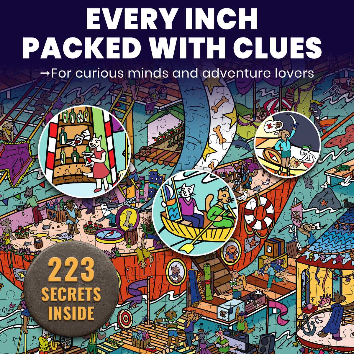 1000 Pcs Puzzle for Adults with Hidden Tasks | Furfloat Kingdom