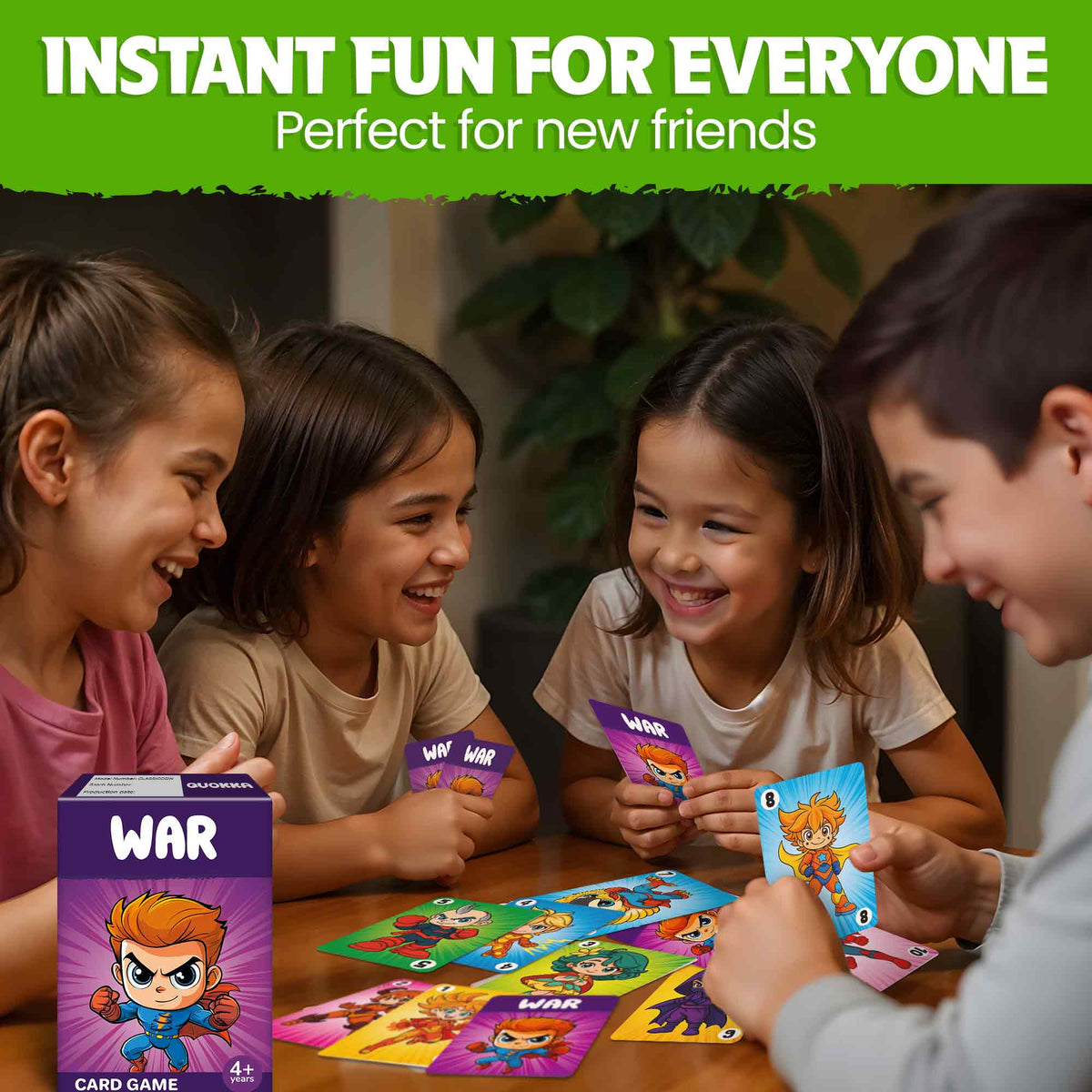6 Pack Original Card Games for Kids Ages 4–8 - Fun Family Games