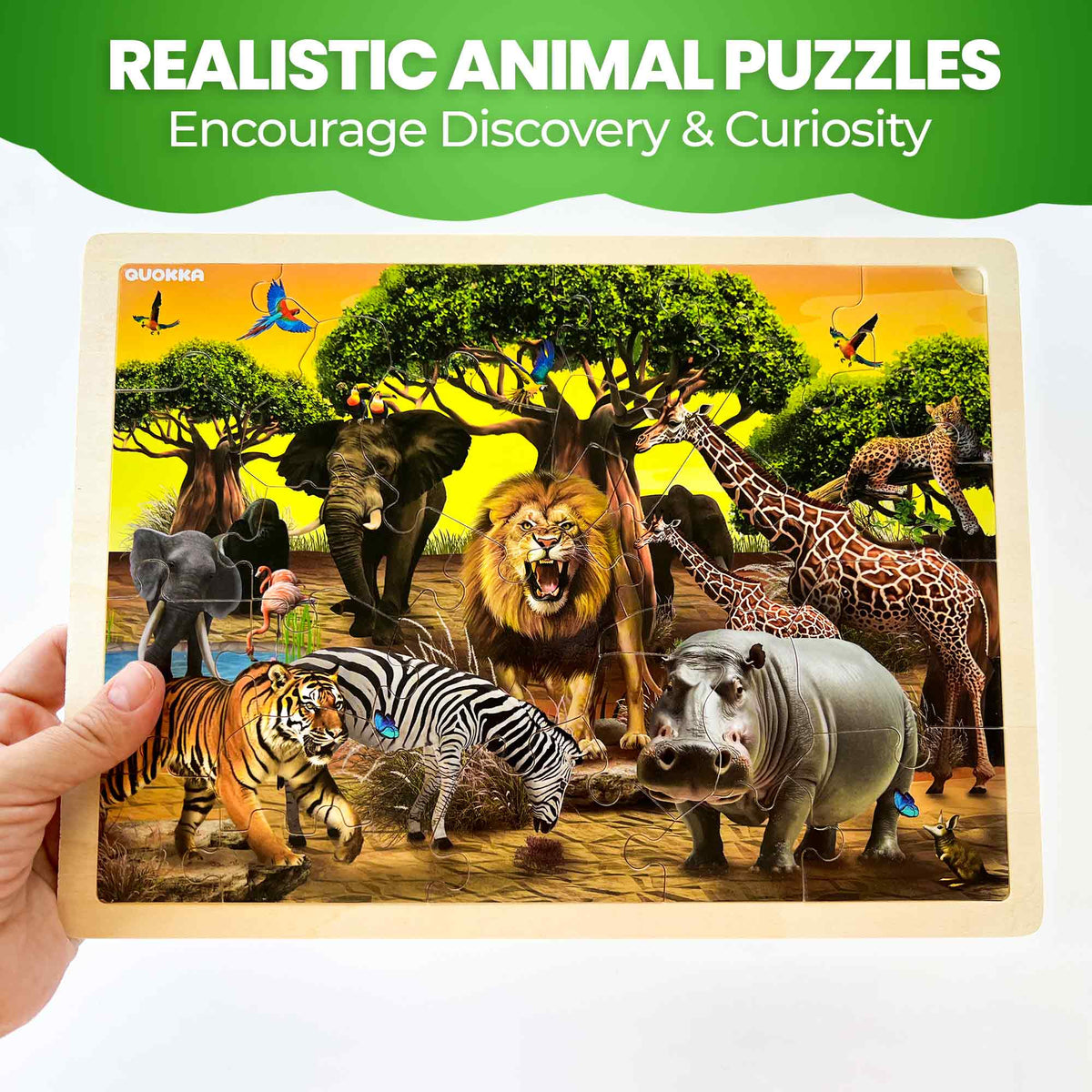  Realistic Wild Animals Puzzles