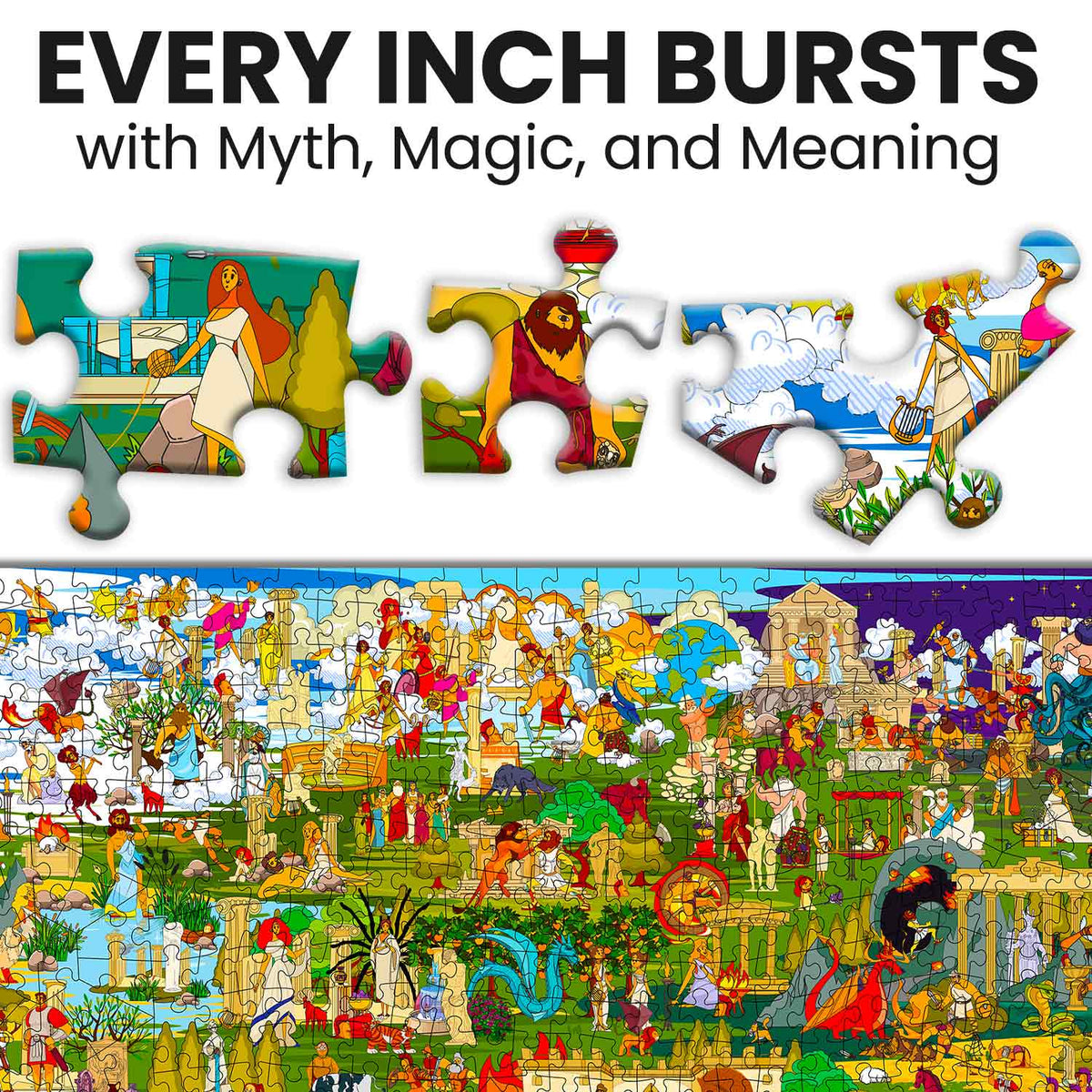 Bundle Set 6x1000 Piece Puzzle for Adults with Secret Tasks