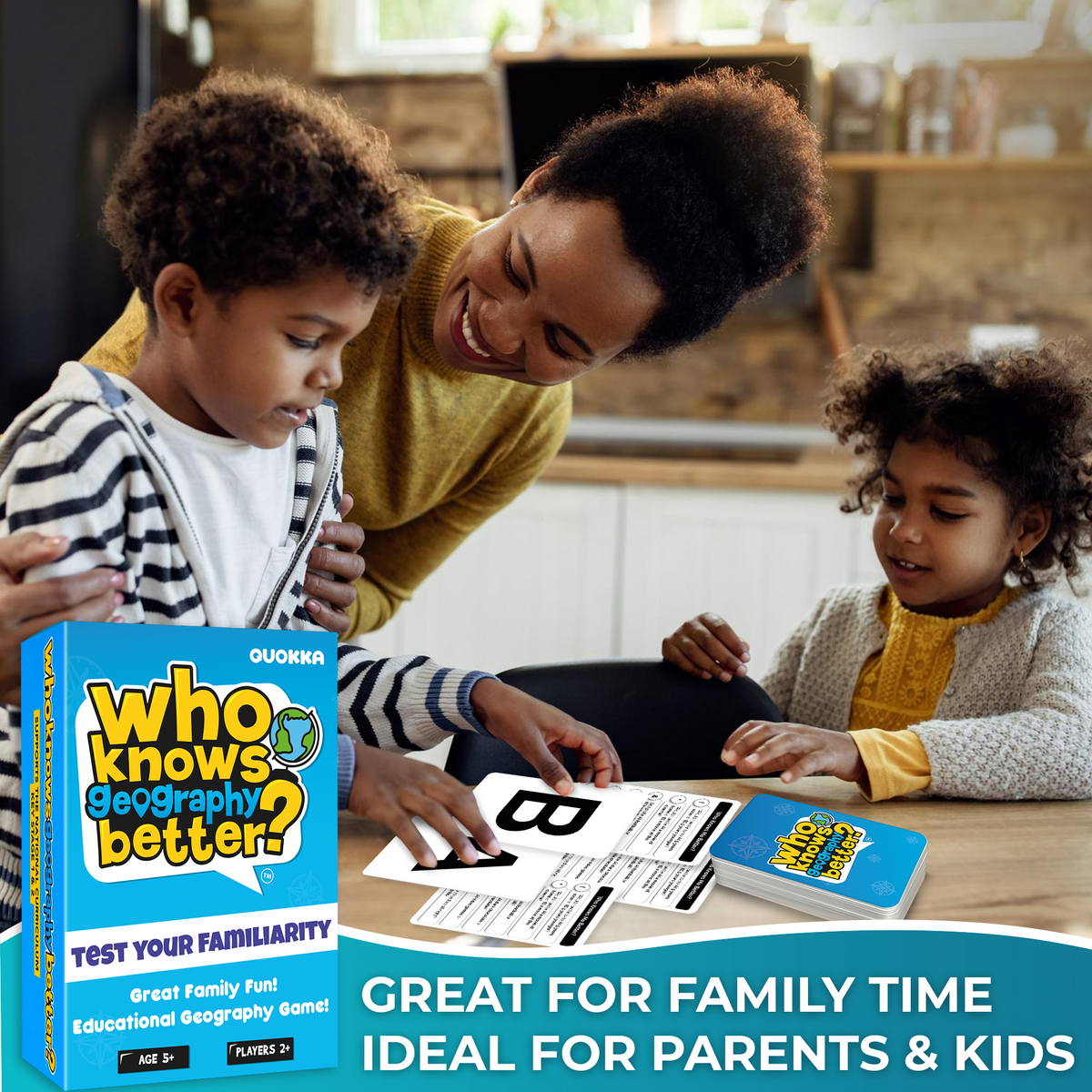 Trivia Game Who Knows Geography Better? for Kids & Family