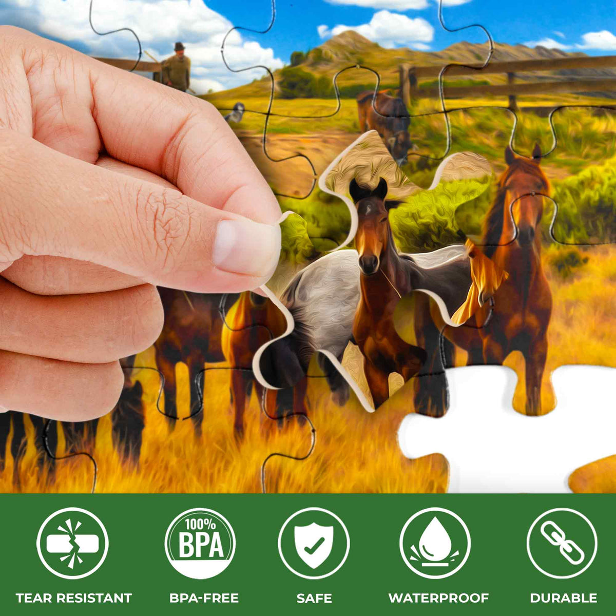 100 Pcs Dementia Puzzles for Elderly | 3 Alzheimers with Animals