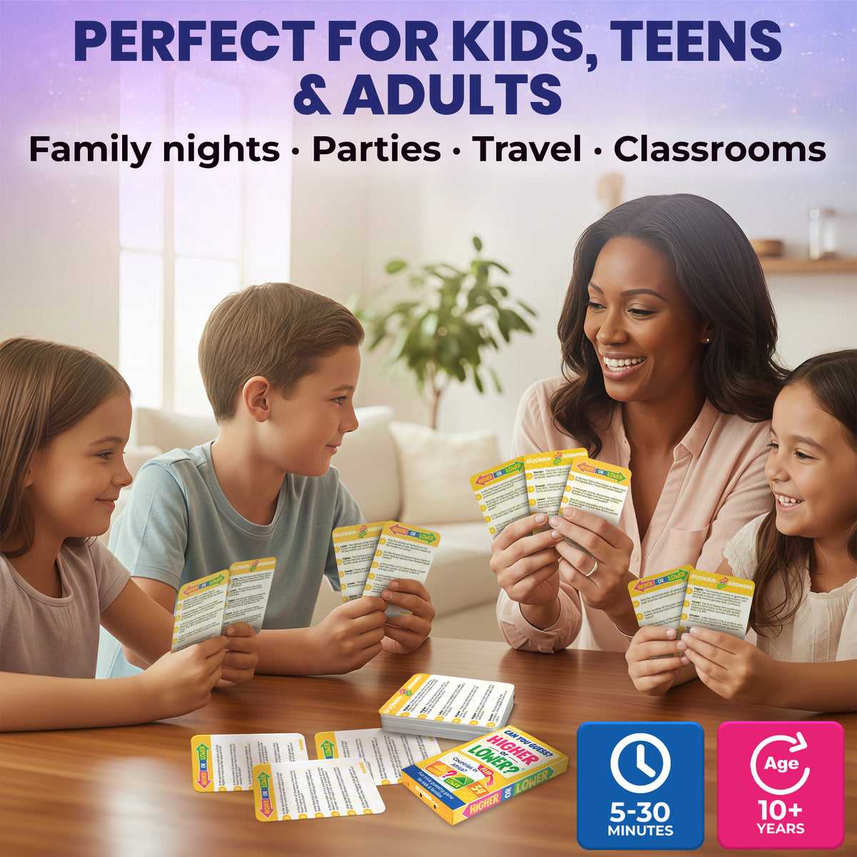 Higher or Lower Board Game | Family Card Game