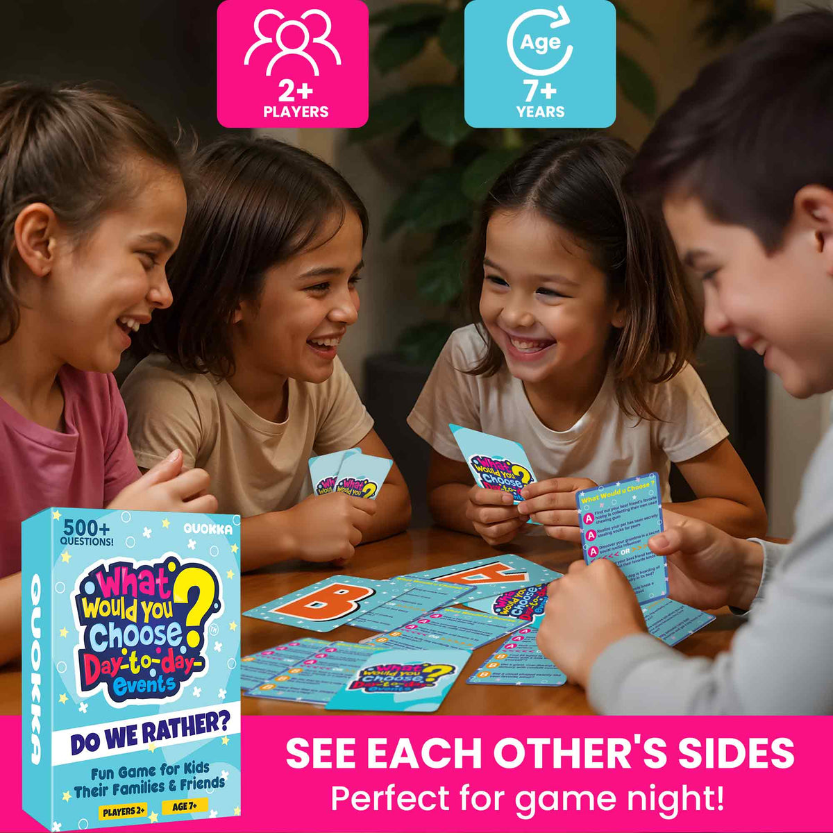 Card Game What Would You Choose? Day to Day Events for Kids & Family