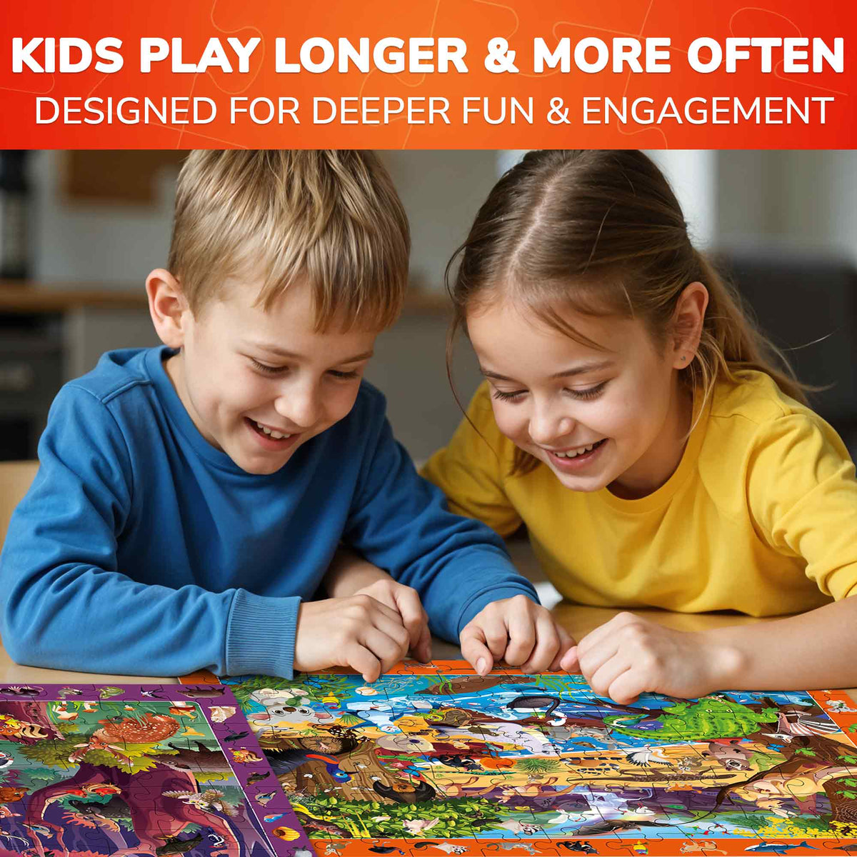 100 Pcs Search & Find Puzzles for Kids | Forest & Ocean