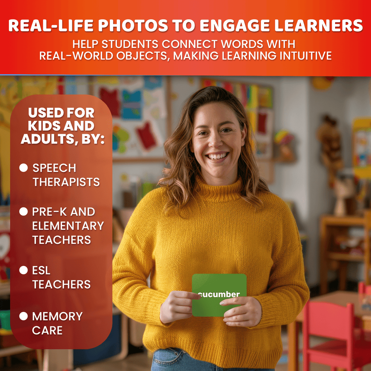 312 Flash Cards Set for Speech Therapy & Vocabulary Building Activities