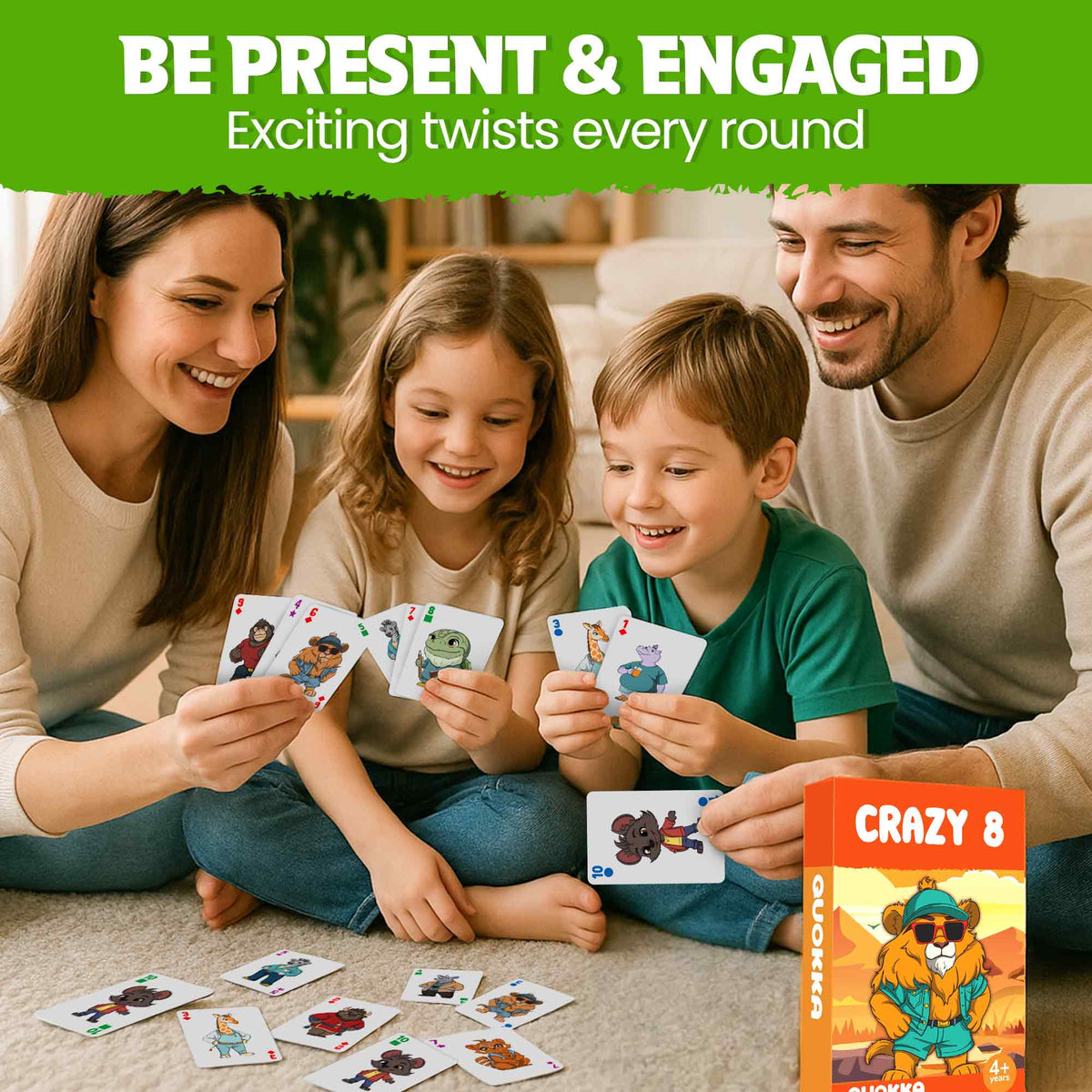 6 Pack Original Card Games for Kids Ages 4–8 - Fun Family Games