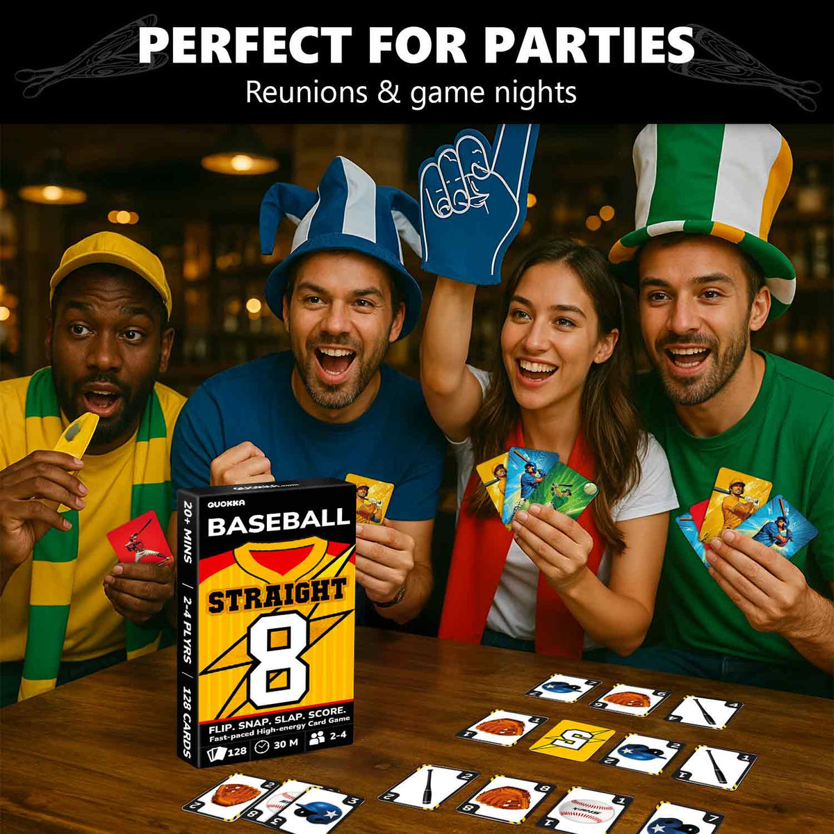 Fast-Paced Baseball Card Game for Kids & Adults