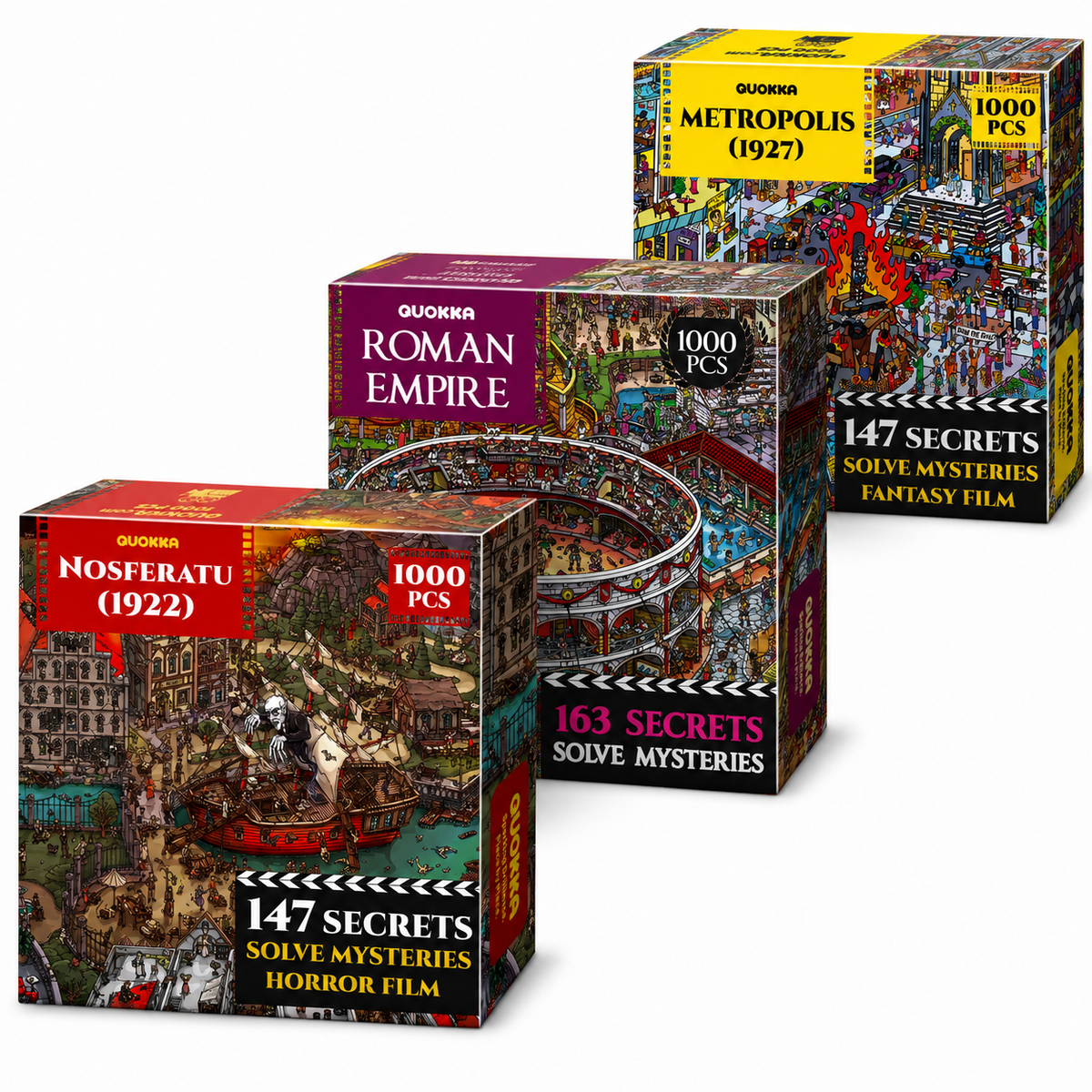 Bundle Set 3x1000 Piece Puzzle for Adults - Movie Collection