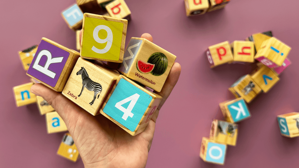 Montessori Wooden Blocks for Toddlers 1-3